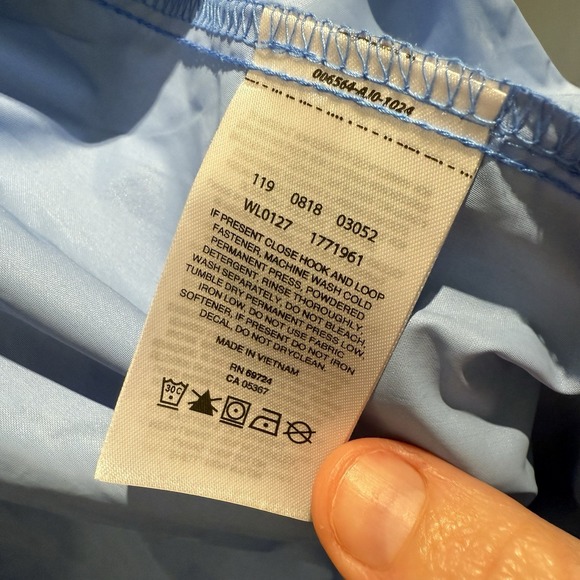 Columbia WL0127 Switchback III Women's Lightweight Raincoat Blue Jacket Size M - Picture 8 of 11